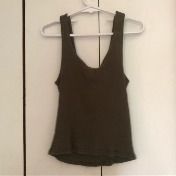 Cute vsco/y2k dark green crop top - Picture 3 of 3